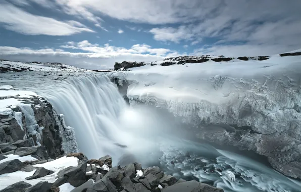 Река, лёд, поток, Iceland, Nordur-Tingeyjarsysla