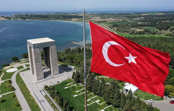 Turkey, Turkish Flag, Çanakkale, Gelibolu