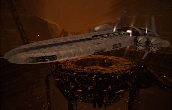 Космос, корабль, EVE-Online, Let Uriel, in station