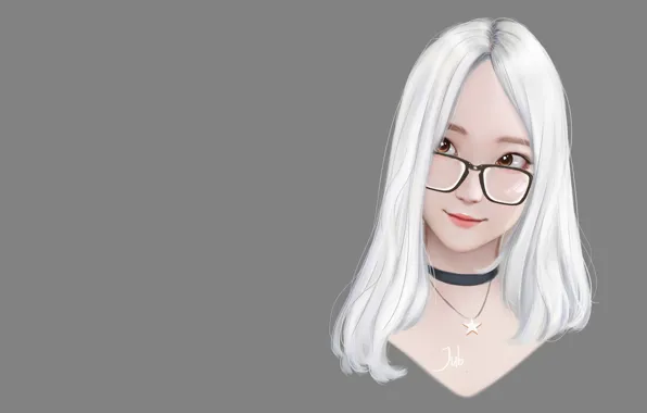 Девушка, портрет, аниме, арт, Mio, Regiana (Jubi)
