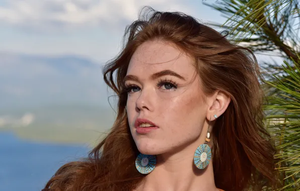 Картинка лицо, шатенка, Emily