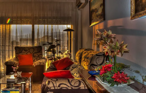 Дизайн, стиль, комната, интерьер, hdr, гостиная