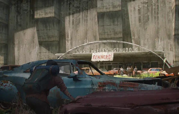 Осторожность, сооружение, автомобили, Terminal Entrance, Atomic 1