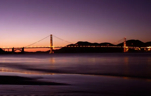 Картинка Вода, Мост, Калифорния, Golden Gate Bridge, Сан Франциско