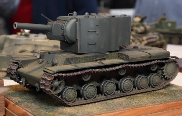 Игрушка, танк, моделька, КВ-1