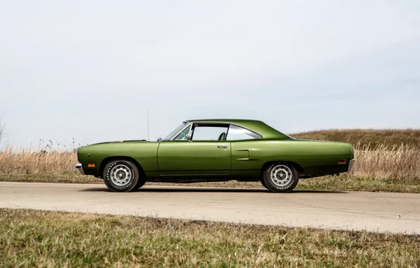 Картинка 1970, Plymouth, Road Runner, side view, Plymouth Road Runner 440+6 Hardtop Coupe