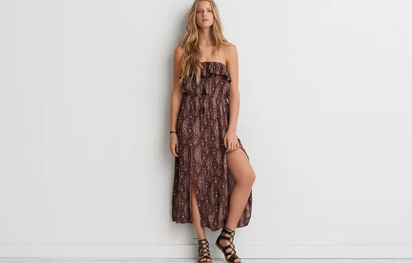 Картинка long hair, dress, legs, woman, young, beautiful, model, Abby Champion