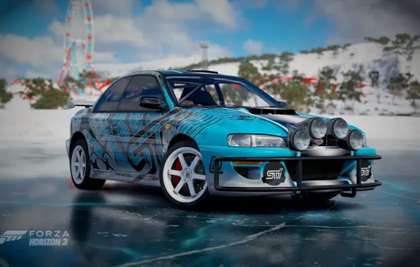 Subaru, Лёд, Horizon, STI, Subaru Impreza, Атракцион, Forza, Rays