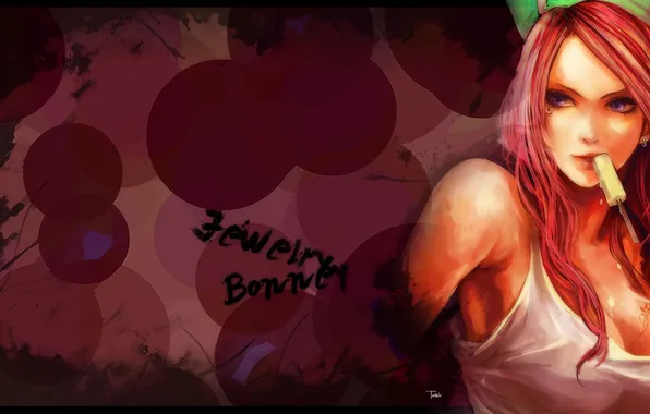 Девушка, мороженое, One Piece, Jewelry Bonney