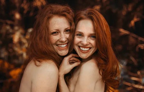 Картинка девушка, лицо, улыбка, фон, волосы, шатенка