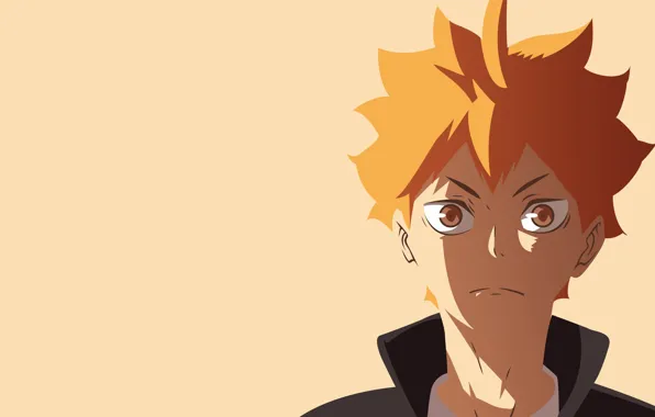 Взгляд, рыжий, парень, Волейбол, Haikyuu, Хината Сё