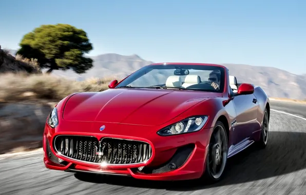 Картинка Красивая, Maserati GranCabrio, Berautiful, ГранКабрио, Обоя, Мазерати, Автомобиль, Automobile