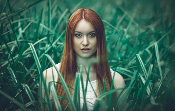 Картинка Girl, World, Beautiful, fashion, Another, Redhead, Vegetation