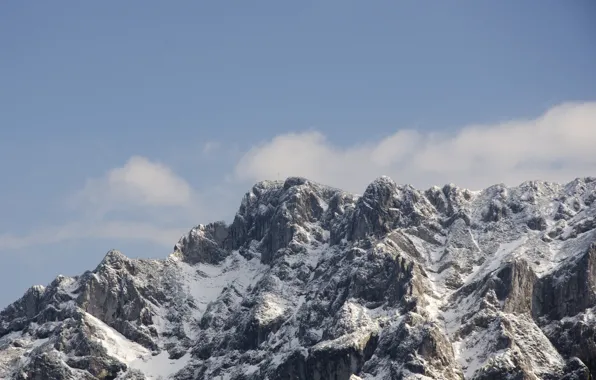 Sky, Europe, clouds, mountain, snow, hill, Austria, Gmunden