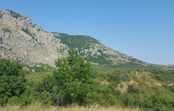 Пейзаж, природа, гора, крым, гора демерджи