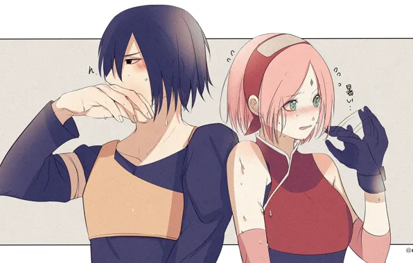 Пара, парочка, Наруто, Naruto, Sasuke Uchiha, Sakura Haruno, Саске Учиха, Сакура Харуно