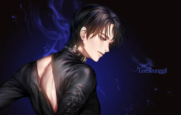 Аниме, арт, парень, фигурист, Yuri on Ice, Юрий на льду, Юри Катсуки
