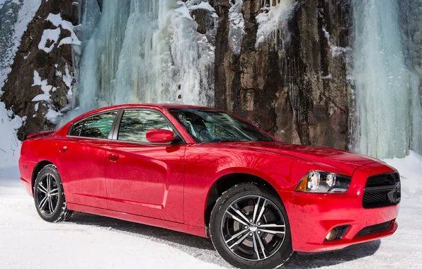 Картинка car, Dodge, red, Charger, wallpapers, Sport, AWD