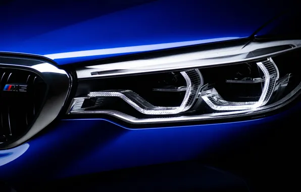 Фара, 2018, передняя часть, BMW M5, F90