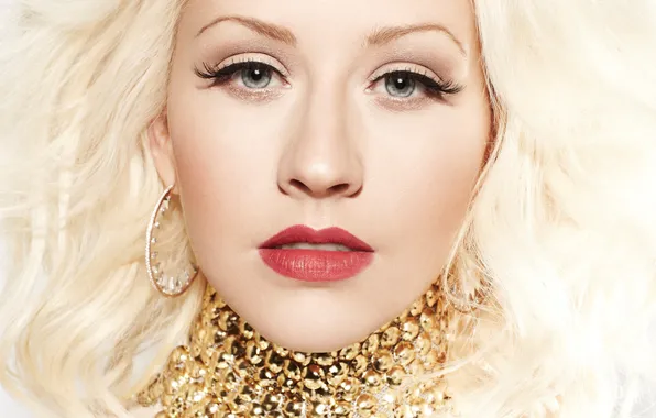 Девушка, лицо, блондинка, певица, Christina Aguilera, знаменитость, Кристина Агилера