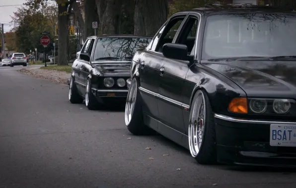 BMW, tuning, stance, E28, E38