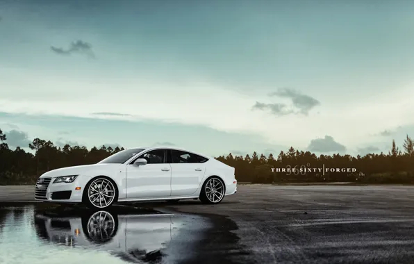 White, 360forged, Audi A7 Sportback