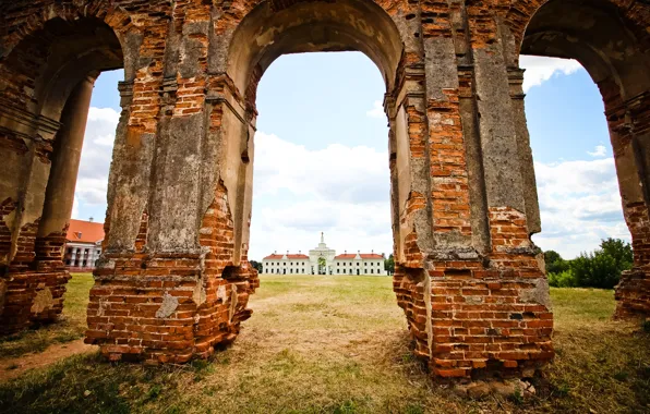 Беларусь, Belarus, руины замка, ружанский дворец, Ружаны, Сапеги
