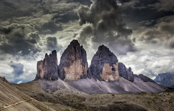 Italy, dolomites, Tre Cime di Lavaredo