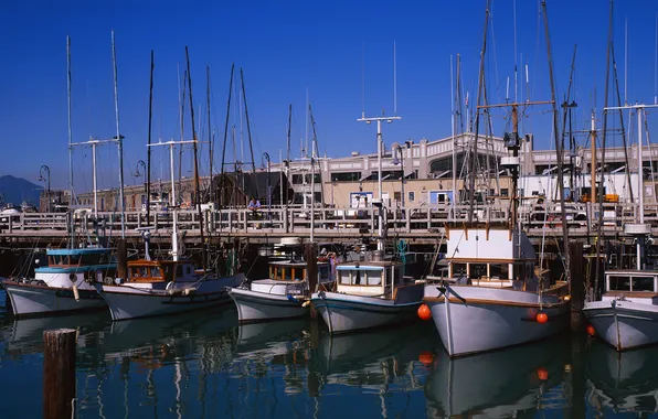 Картинка лодки, Сан-Франциско, Рыбацкий Причал
