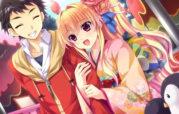 Двое, Романтика, Фестиваль, baka moe heart ni ai wo komete!