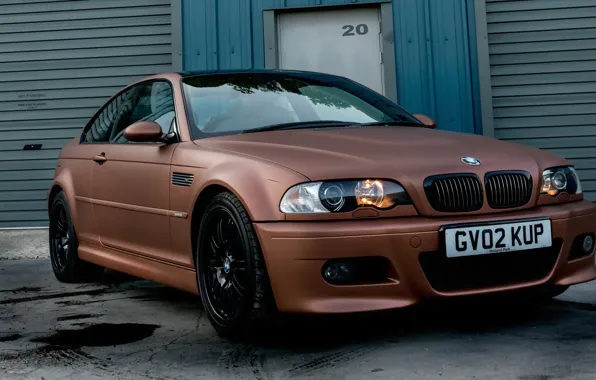 BMW, brown, Matte, E46, full, metallic, wrap