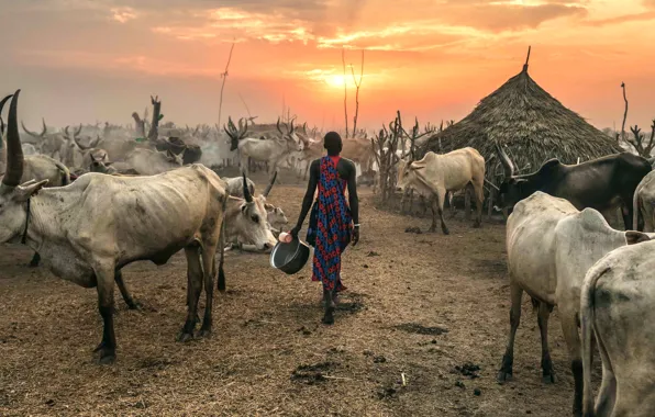 Terekeka, South Sudan, Against the Sun