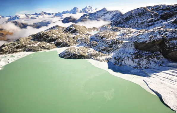 Картинка горы, озеро, Новая Зеландия, New Zealand, Lake Wakatipu
