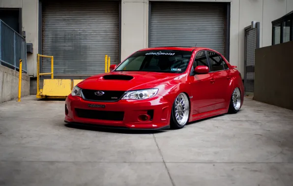 Subaru, Impreza, WRX, Red, Sedan