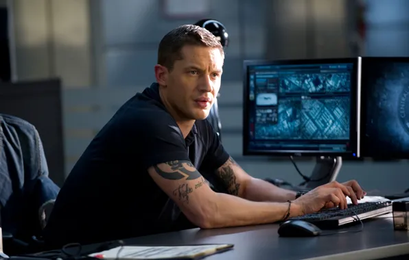 Компьютер, актер, мужчина, Том Харди, Tom Hardy, This Means War