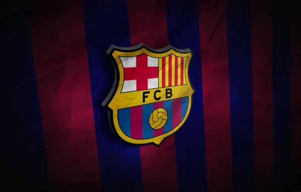 Wallpaper, sport, football, FC Barcelona, Catalonia, Primera Division, 3D logo