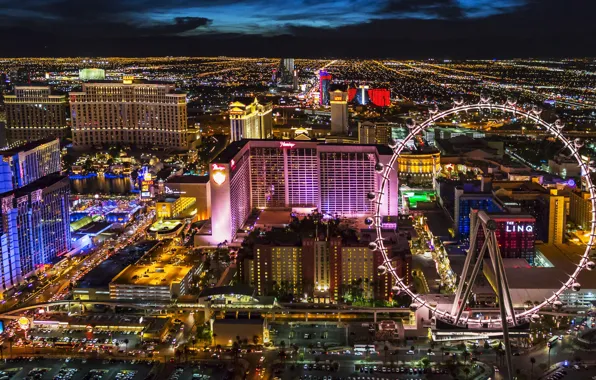 Ночь, Sin City, Las Vegas