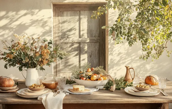 Картинка autumn, comfort, home, warm, leave, beverages