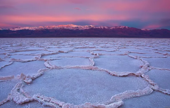 California, death valley, badwater basın