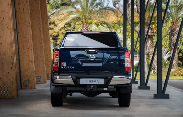 Картинка Nissan, вид сзади, пикап, Double Cab, Navara, 2019