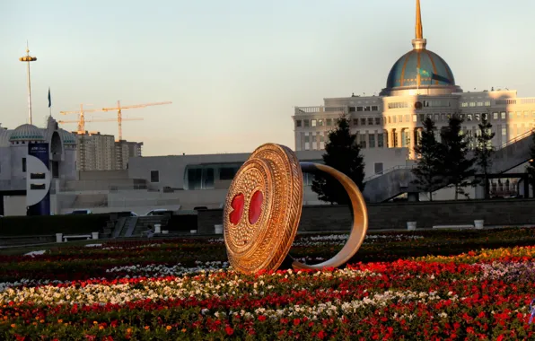Минимализм, Astana, ADM, Kazakhstan, водно-зеленый бульвар