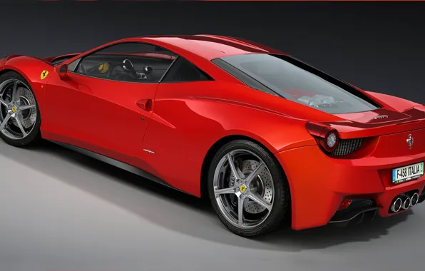 Машина, арт, Ferrari, 458 Italia, dangeruss