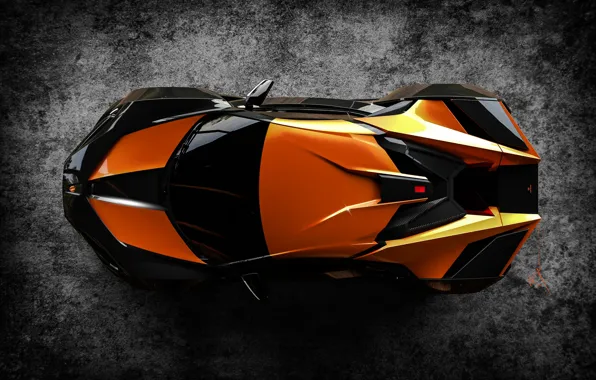 Авто, Машина, Вид сверху, Суперкар, Рендеринг, Concept Art, Спорткар, SuperSport