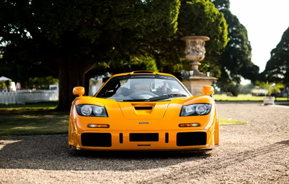 Картинка жёлтый, гиперкар, McLaren F1 LM, F1 LM