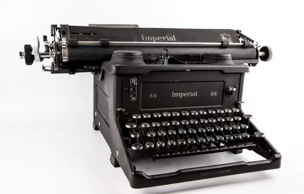 Metal, retro, typewriter