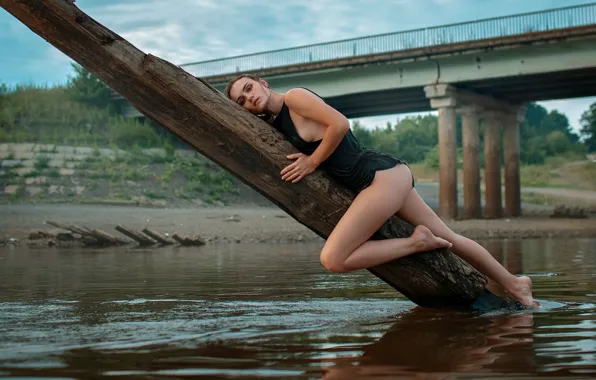 Мост, природа, модель, Oxana Gromova, Орнелла Игошина