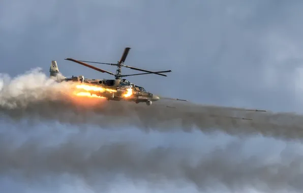 Картинка attack helicopter, Russian Army, Ka-52