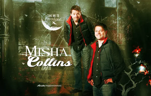 Коллаж, актёр, Миша Коллинз, Misha Collins, by happinessismusic