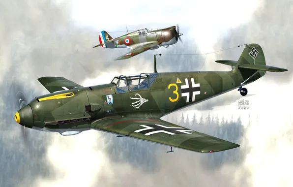 JG51, Emil, Messerschmitt Bf 109, Боевой самолёт, Bf. 109E