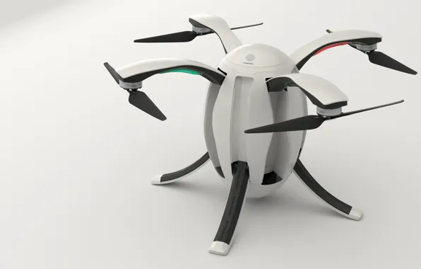 Hi-tech, tecnology, drone, PowerEgg, quadricopter, 4 screws